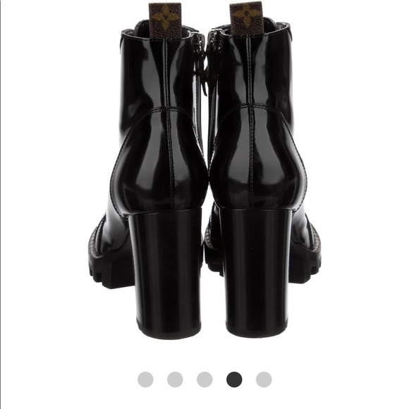 LV LEATHER COMBAT BOOTS (They were stolen.) - Picture 2 of 7
